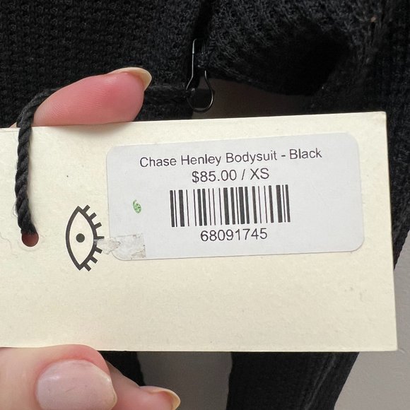 NWT Jackson Rowe Chase Henley bodysuit - Picture 7 of 9